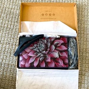 Anuschka Genuine Hand Painted Leather Clutch